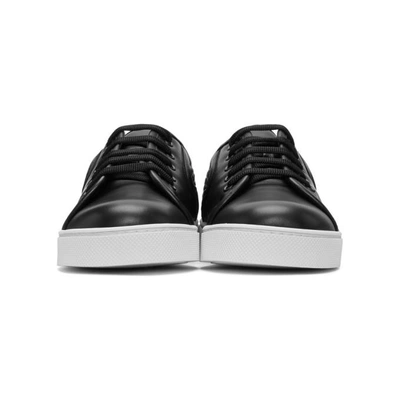 Shop Bottega Veneta Black Intrecciato Sneakers In 1000 Black