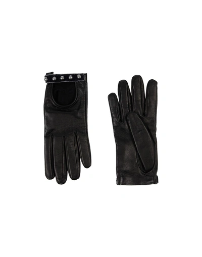 Shop Alberta Ferretti Gloves In Black