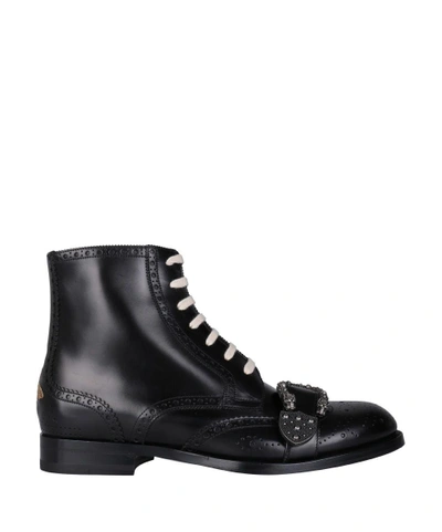 Shop Gucci Queercore Leather Boots In Nero