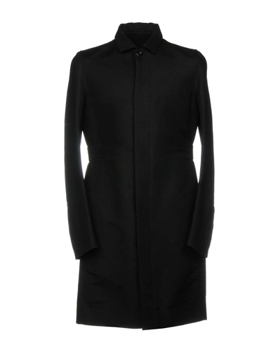 Shop Rick Owens Coat In Black