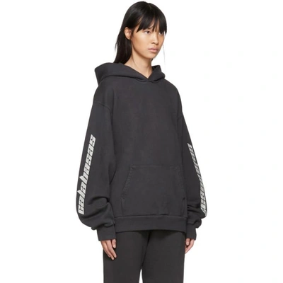 Shop Yeezy Black 'calabasas' French Terry Hoodie