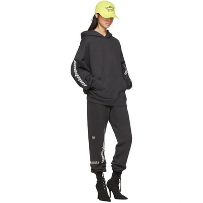Shop Yeezy Black 'calabasas' French Terry Hoodie
