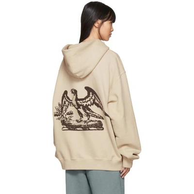 Shop Yeezy Beige Calabasas French Terry Hoodie In Mist