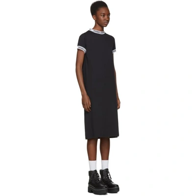 Shop Opening Ceremony Black Logo Banded T-shirt Dress In 0001 Black