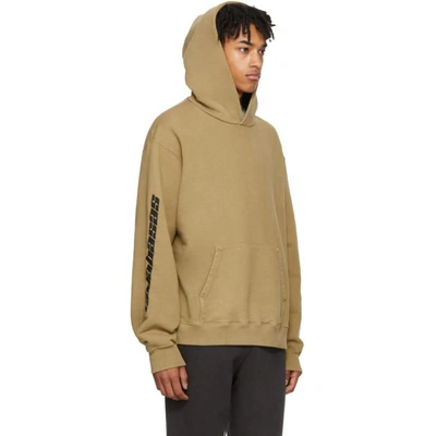Yeezy Calabasas Printed Cotton-blend Hoodie In Trench | ModeSens
