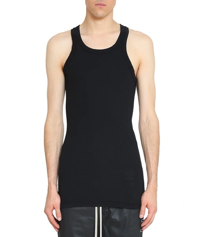 Shop Rick Owens Cotton Top In Nero