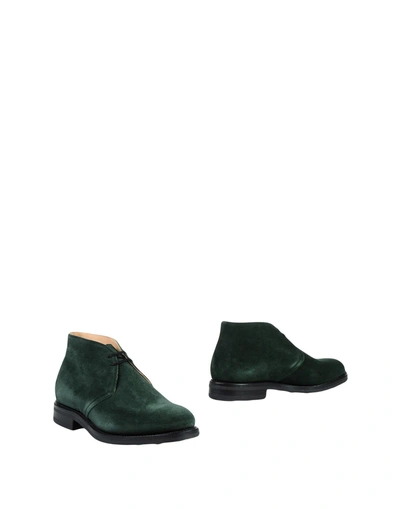 Shop Church's Ankle Boots In Dark Green