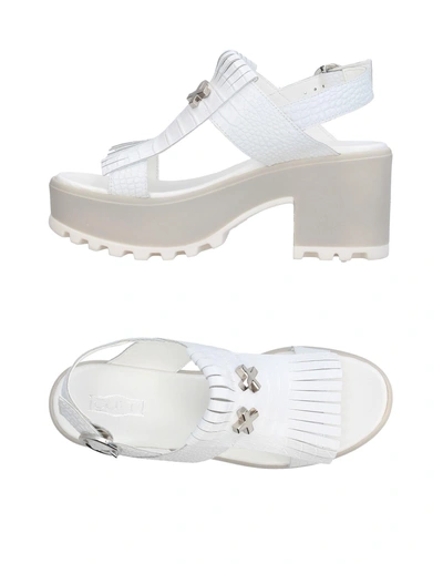 Shop Cult Woman Sandals White Size 9 Leather