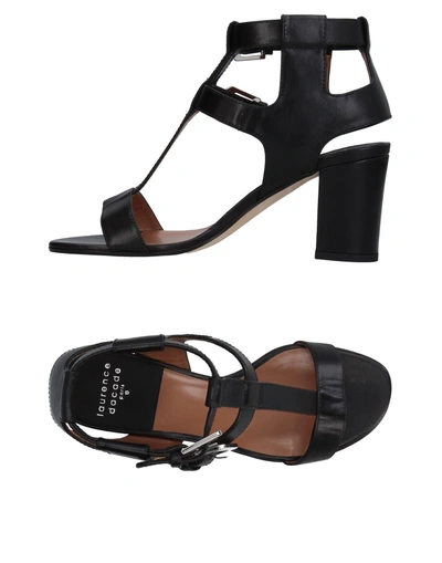 Shop Laurence Dacade Woman Sandals Black Size 7 Calfskin