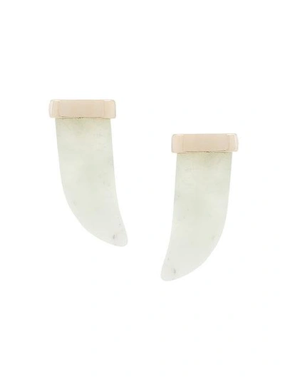 Iosselliani Elegua Horn Earrings In Metallic