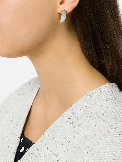 Iosselliani Elegua Horn Earrings In Metallic