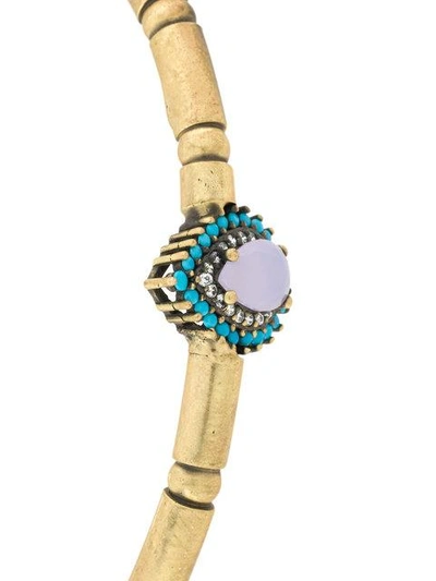 Shop Iosselliani Elegua Set Of Bracelets In Gold