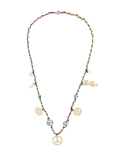 Shop Venessa Arizaga Peace Charm Necklace