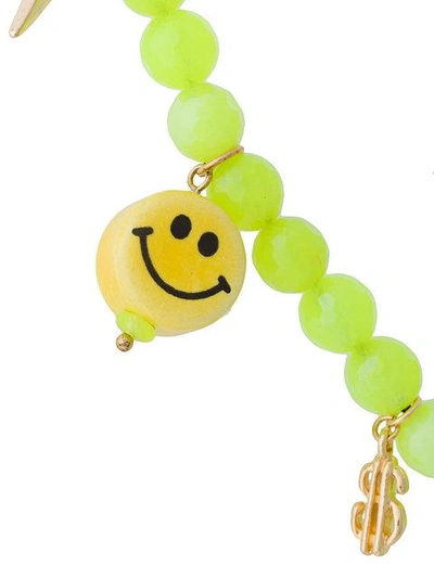 Shop Venessa Arizaga Smiley Charm Necklace