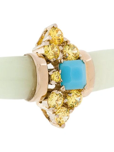 Iosselliani Elegua Single Horn Earring In Metallic