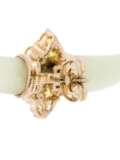 Iosselliani Elegua Single Horn Earring In Metallic