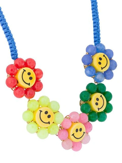 Shop Venessa Arizaga Smiley Flowers Necklace