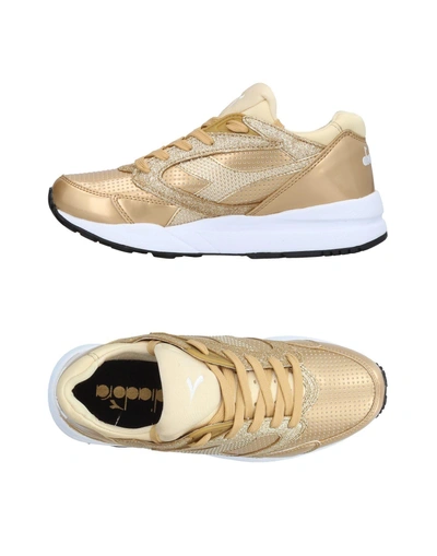 Shop Diadora Sneakers In Gold