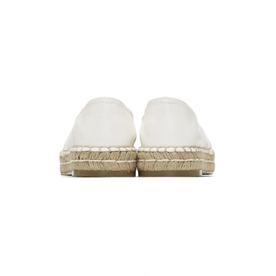 Shop Prada White Platform Espadrilles In F0009 White