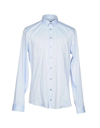 Shop Patrizia Pepe Shirts In Sky Blue