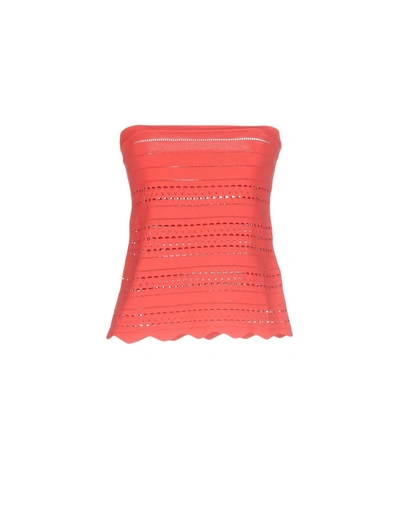 Shop Atos Lombardini Tube Tops In Coral