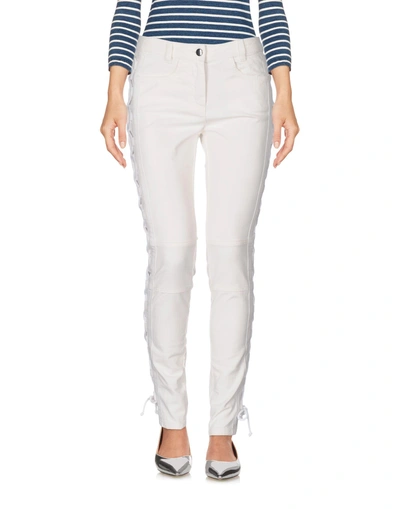 Shop Pinko Woman Jeans White Size 25 Cotton, Elastane