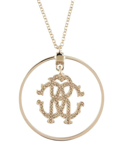 Shop Roberto Cavalli Necklaces In Gold