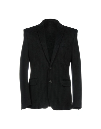 Shop Versace Blazer In Black