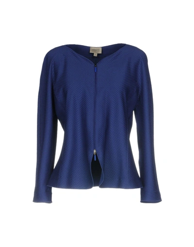 Shop Armani Collezioni Suit Jackets In Blue
