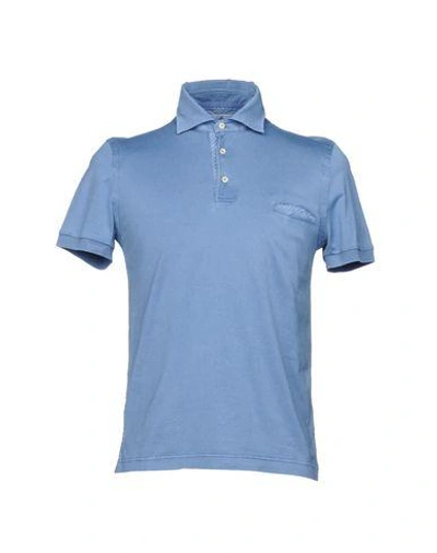 Shop Della Ciana Polo Shirt In Blue