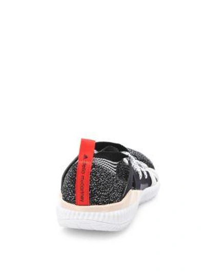 Shop Adidas By Stella Mccartney Edge Knit Trainer Sneakers In Dark Grey