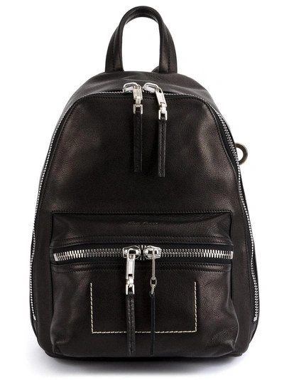 Shop Rick Owens Zipped Backpack In Black
