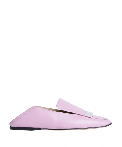 Shop Sergio Rossi Sr1 Leather Loafers In Rosa