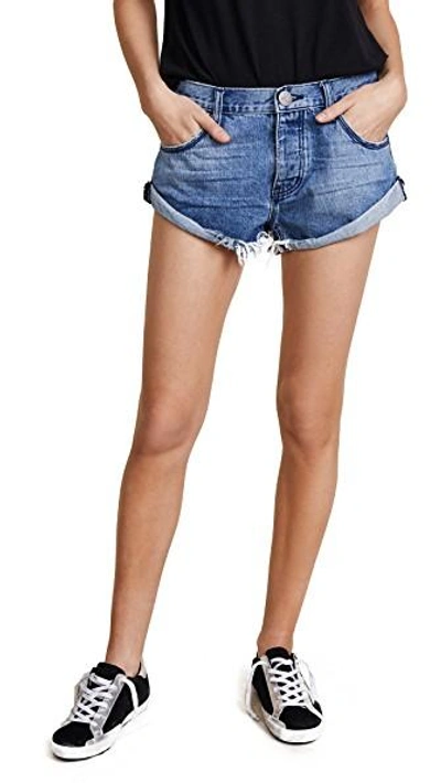 Shop One Teaspoon Bandits Denim Shorts In Pacifica