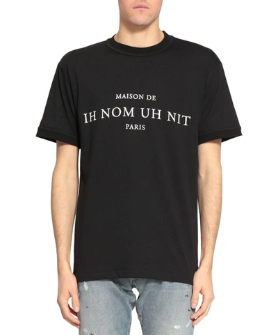 Shop Ih Nom Uh Nit Logo Cotton T-shirt In Nero