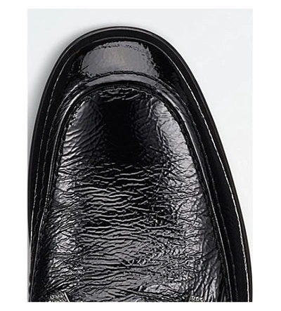 Shop Jimmy Choo Marti Patent Leather Loafers In Black