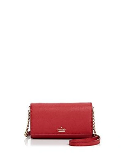 Shop Kate Spade New York Cameron Street Corin Saffiano Leather Crossbody In Rosso/gold