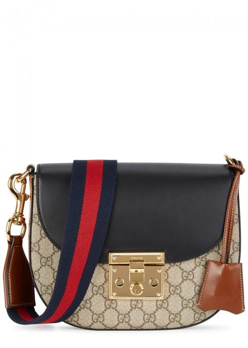 gucci black saddle bag