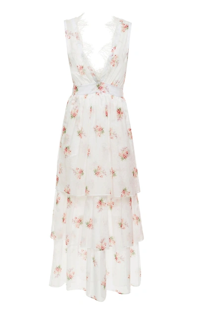 Shop Brock Collection Dale Orchid Cotton Voile Dress In Floral