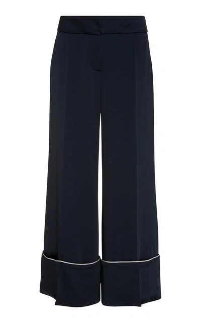 Shop Monse Wide Leg Pajama Pant In Navy