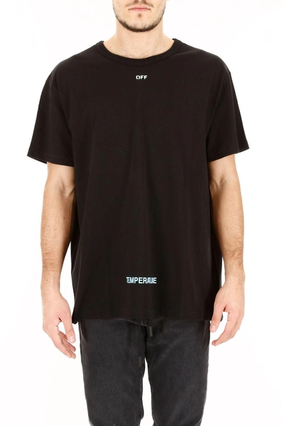 Off white Diag Temperature T shirt In Black Whitebianco ModeSens