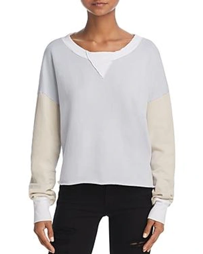Wildfox True Love Color-block Sweatshirt In Blue Ribbon Multi | ModeSens