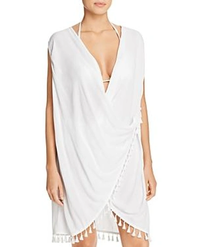 Shop Athena Bazaar Beauty Wrap Swim Cover-up In White