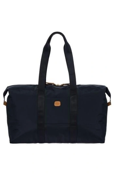 Shop Bric's X-bag 22-inch Folding Duffel Bag - Blue In Navy