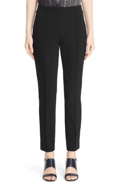 Shop Lafayette 148 'gramercy' Acclaimed Stretch Pants In Black