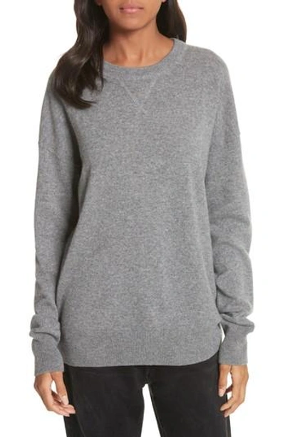 Shop Equipment Renee Cashmere Sweatshirt In Heather Grey