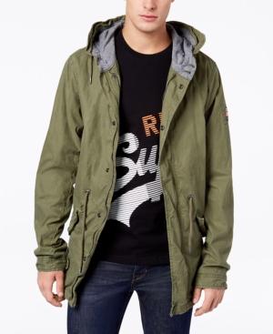 Superdry Men S Rookie Flite Parka In Olive Modesens