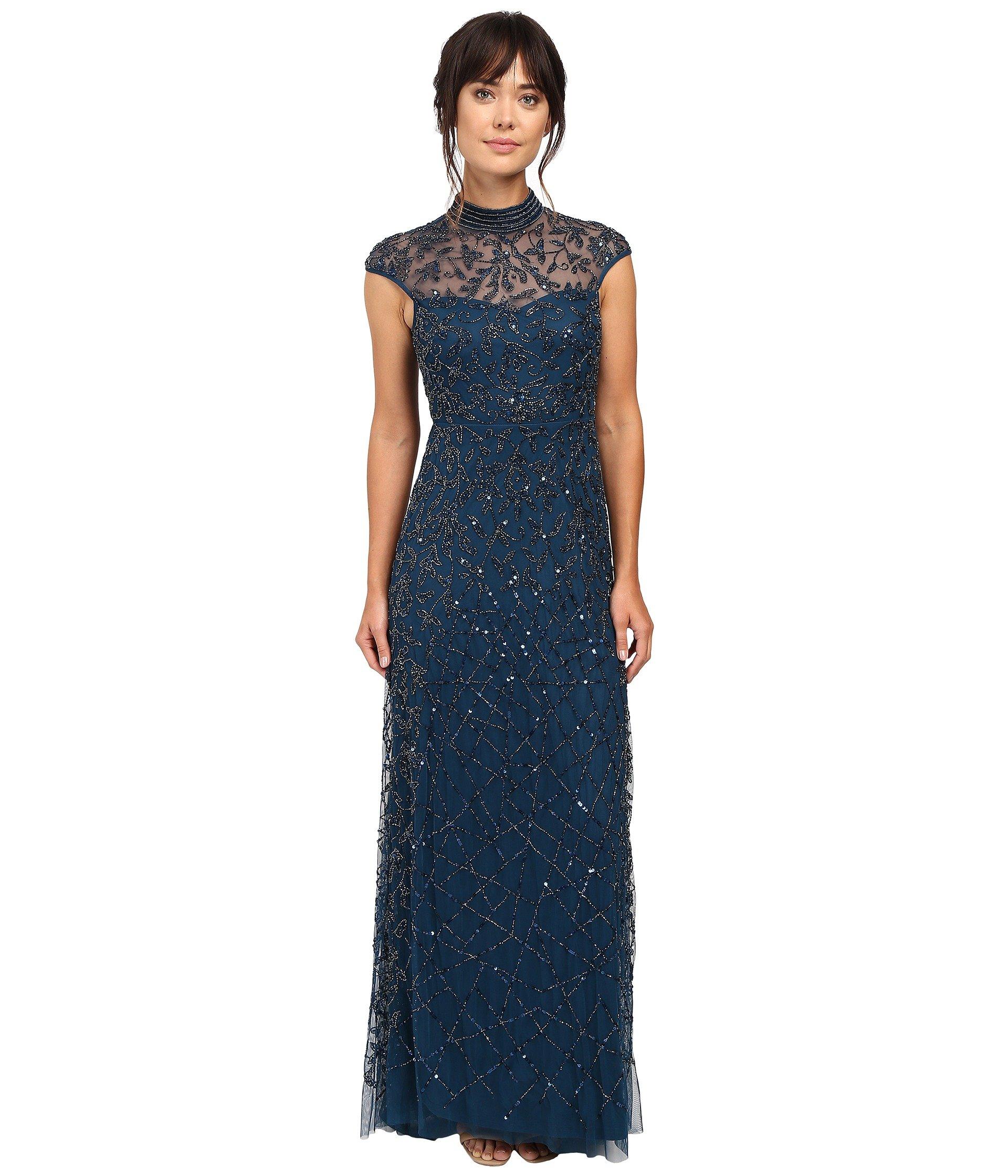 turtleneck gown with sleeves