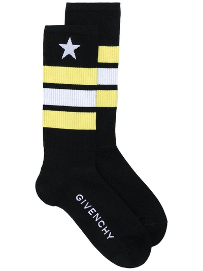 Shop Givenchy Star Print Socks