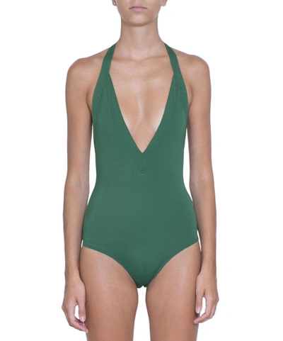 Shop Valentino One Piece Swimsuit In Verde